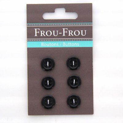 Carte de 6 ou 4 boutons (selon taille) UNIS Noir
