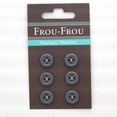Carte de 6 ou 4 boutons (selon taille) UNIS Gris foncé