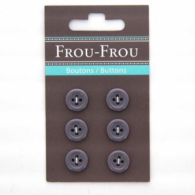 Carte de 6 ou 4 boutons (selon taille) UNIS Violet Myrtille