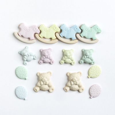 Récréatys Sachet boutons fantaisie naissance cheval basule