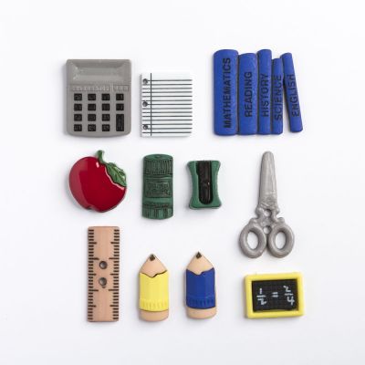 Récréatys Sachet boutons fantaisie ecole