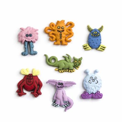 Récréatys Sachet boutons fantaisie monstres