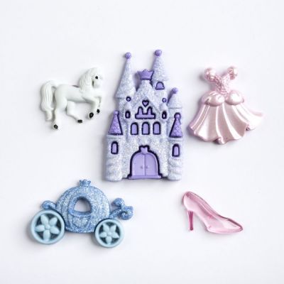 Récréatys Sachet boutons fantaisie princesses Château
