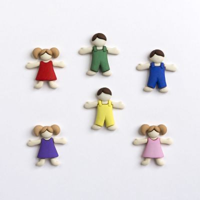 Récréatys Sachet boutons fantaisie personnages enfants