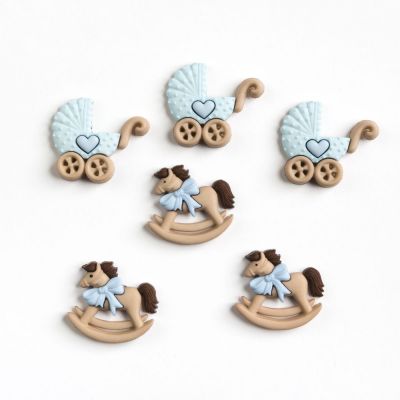 Récréatys Sachet boutons fantaisie naissance garcon Landeau Bacule