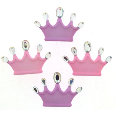 Récréatys Sachet boutons fantaisie Couronnes de Princesses