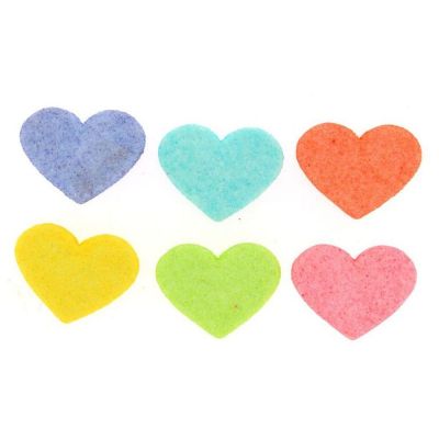 Récréatys Sachet boutons fantaisie 6 Cœurs brillants
