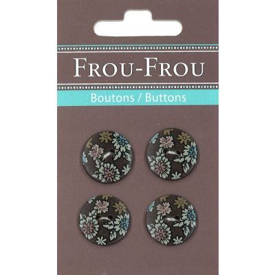 Boutons Fleuri chocolat