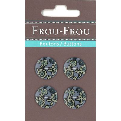 Boutons Fleuri Violet Myrtille