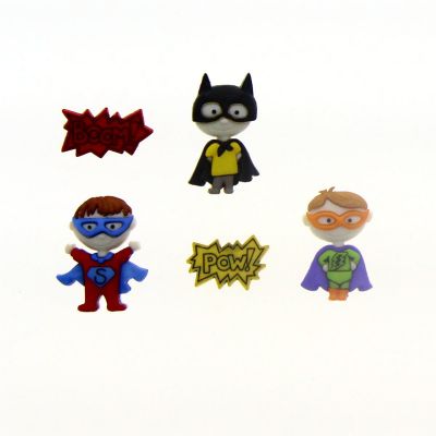 Récréatys Sachet boutons fantaisie super heros