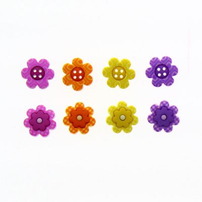 Récréatys Sachet boutons fantaisie fleurs fleurs enfants