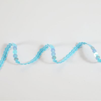 Bobinette Ruban Sequins Céleste 6 mm x 5 m