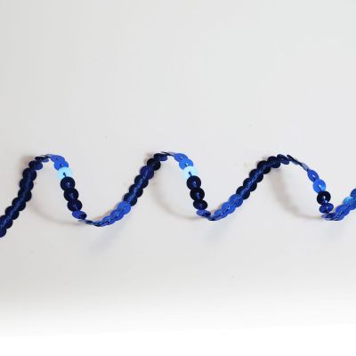 Bobinette Ruban Sequins Saphir 6 mm x 5 m