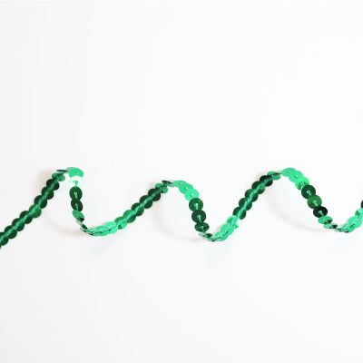 Bobinette Ruban Sequins Emeraude 6 mm x 5 m