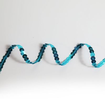 Bobinette Ruban Sequins Turquoise 6 mm x 5 m