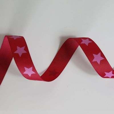 Bobinette Ruban Gros Grain Etoile  16 mm x 4 m