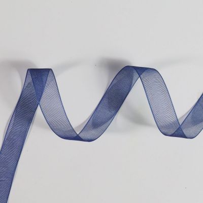 Bobinette Ruban Organza Bleu 9 mm x 8 m