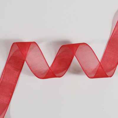 Bobinette Ruban Organza Coquelicot 16 mm x 8 m