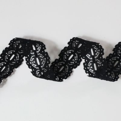 Bobinette dentelle 4mx22mm Dentelle Noir