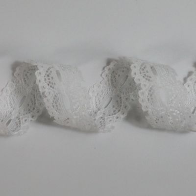Bobinette dentelle 4mx22mm Dentelle Blanc