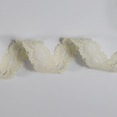 Bobinette dentelle 4mx22mm Dentelle Blanc cassé